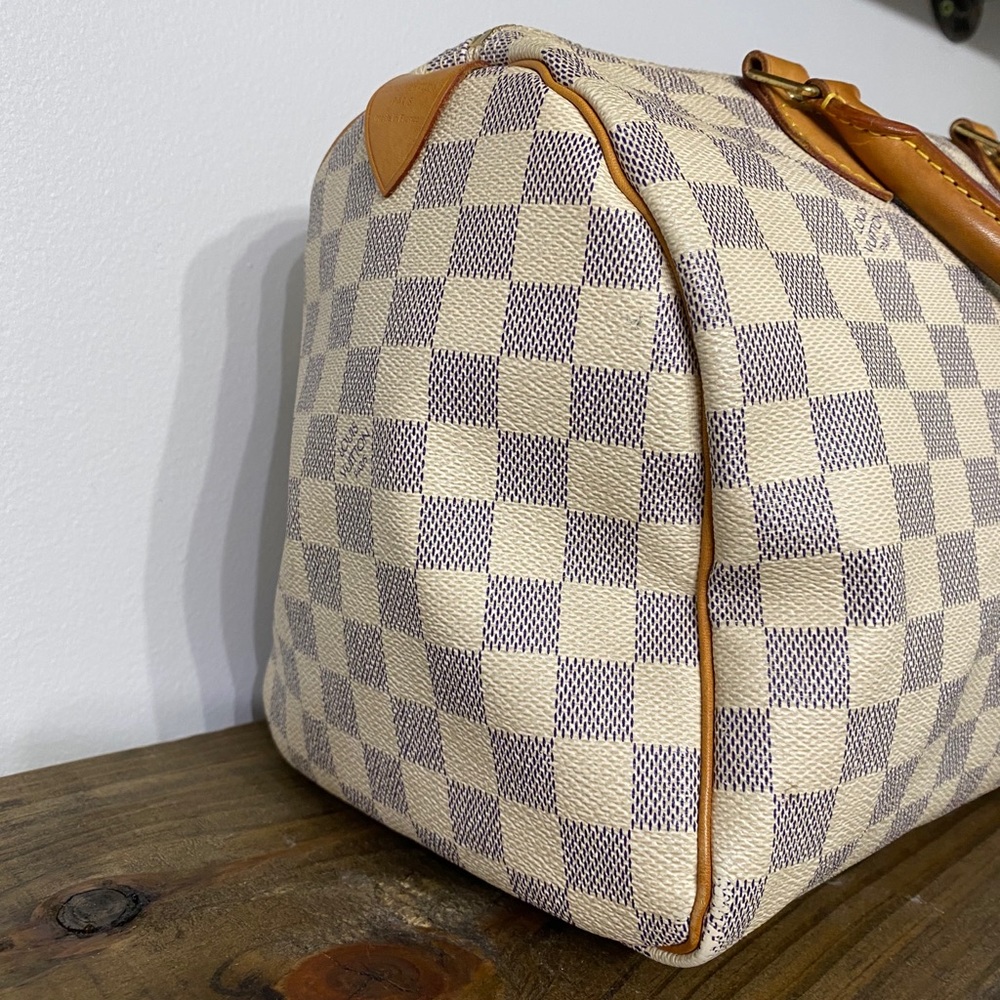 LOUIS VUITTON SPEEDY 30 IN DAMIER AZUR - Picture 4 of 13